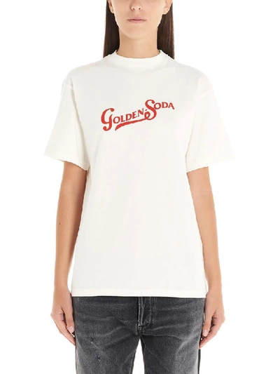 Golden Goose Golden Soda Printed T-shirt In White
