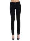Frame Le Sylvie Coated High-rise Skinny Jeans In Black