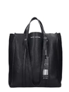 MARC JACOBS THE TAG TOTE 31 TOTE IN BLACK LEATHER,11101722