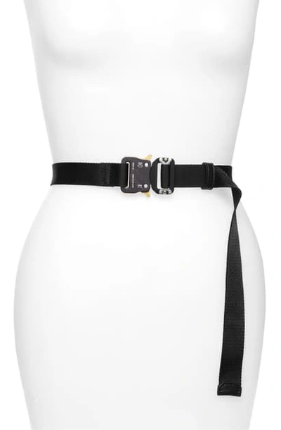 Alyx Medium Rollercoaster Buckle Nylon Belt In Black