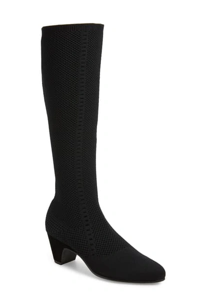 Eileen Fisher Women's Keto Stretch Pointed-toe Boots In Black