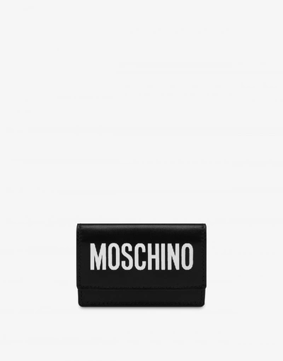 Moschino Mini Wallet With Logo In White