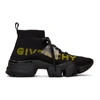 GIVENCHY GIVENCHY BLACK JAW MID-TOP SNEAKERS