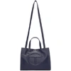 Telfar Blue Medium Shopping Bag In Navy