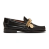 GIVENCHY GIVENCHY BLACK CHAIN CHARM LOAFERS