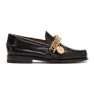 Givenchy Chain Detail Loafers In Black