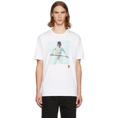Undercover Printed Cotton Jersey T-shirt In White