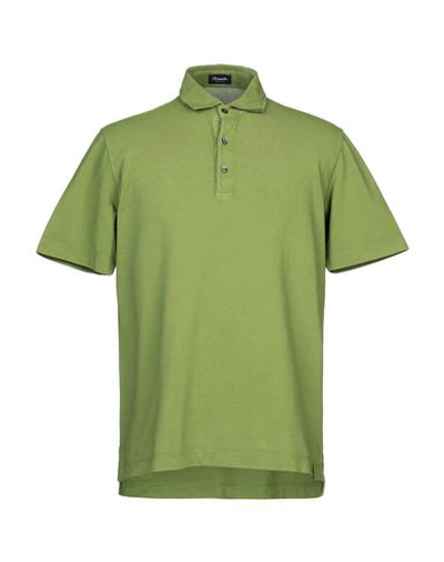 Drumohr Polo Shirt In Green