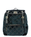GUCCI GUCCI GG SMALL VELVET BACKPACK