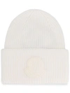 MONCLER LOGO PATCH BEANIE