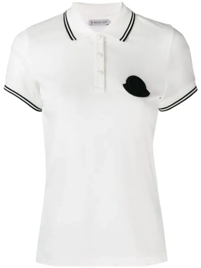 Moncler 标志牌polo衫 In White