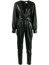 MSGM GATHERED PLUNGE JUMPSUIT