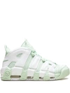 Nike Air More Uptempo Sneakers In Barely Green/white