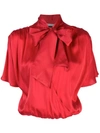 ALICE AND OLIVIA LIVVY PUSSY BOW NECK BLOUSE
