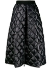 MONCLER A-LINE QUILTED SKIRT