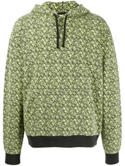 Stussy Bones-print Hoodie In Green