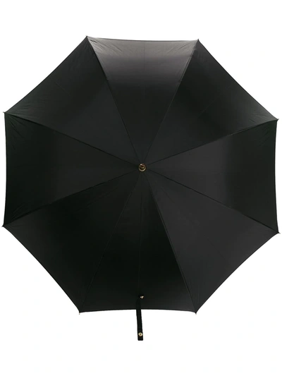 Alexander Mcqueen Skull Handle Umbrella In Black