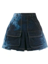 MATTHEW ADAMS DOLAN TIE-DYE PRINT MINI SKIRT