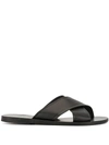 Ancient Greek Sandals Thais Crossover Sandals In Black