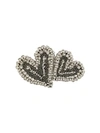 ROCHAS CRYSTAL-EMBELLISHED HEART BROOCH