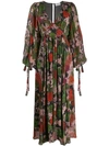 AINEA V-NECK FLORAL DRESS