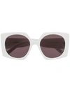 Courrèges Square Tinted Sunglasses In White