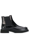TOD'S EMBOSSED CHELSEA BOOTS