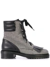 TABITHA SIMMONS RHODES HOUNDSTOOTH ANKLE BOOTS