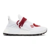 ADIDAS ORIGINALS BY PHARRELL WILLIAMS ADIDAS ORIGINALS X PHARRELL WILLIAMS WHITE AND RED HUMAN MADE EDITION HU NMD trainers