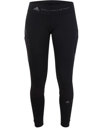 Adidas By Stella Mccartney Essential Running Tights In Black