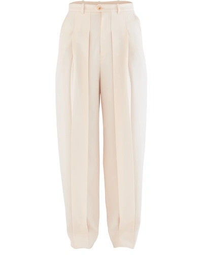Gucci Wool Trousers In White Magnolia