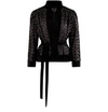 A CHEVAL PAMPA LUCERO JACKET,LUCERO COAT 003 PAILLETE SPANDEX BLACK