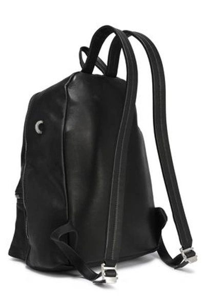 Rick Owens Woman Textured-leather Backpack Black