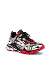Balenciaga Track.2 Open Mesh Running Sneakers In Black