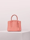 Kate Spade Medium Margaux Leather Satchel In Peachy