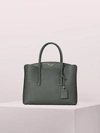 Kate Spade Margaux Large Satchel In Deep Evergreen