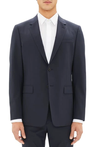 Theory Chambers Virgin Wool-blend Twill Suit Jacket In Navy