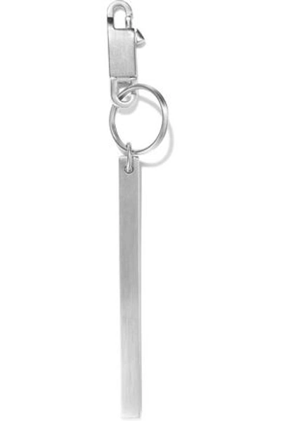 Rick Owens Woman Brushed Silver-tone Keychain Silver