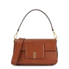 WANDLER GEORGIA BROWN LEATHER TOP HANDLE BAG,3096326