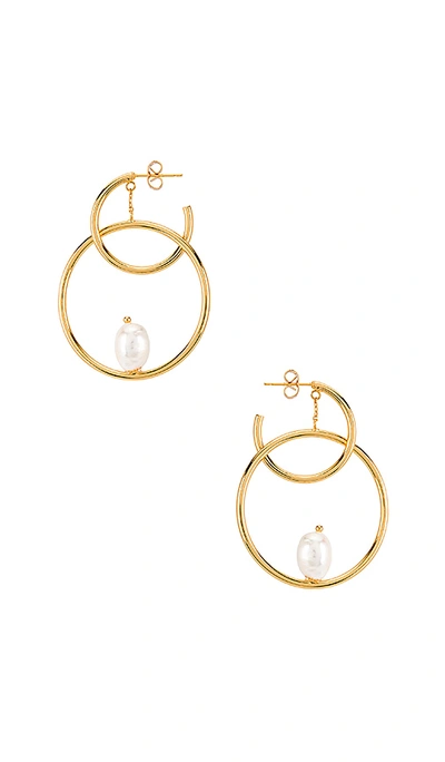 Amber Sceats Double Hoop Earring In Gold