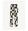 OBEY EASY ECHO CHECKED FLEECE JOGGING BOTTOMS