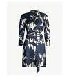 MAX MARA GRAPHIC-PRINT SILK MINI DRESS