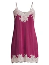 Natori Enchant Floral Lace Chemise In Mauve