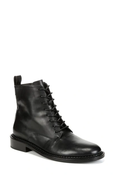Vince Cabria Lug Water Resistant Lace-up Boot In Black