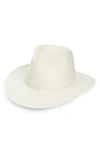 RAG & BONE PACKABLE STRAW FEDORA - IVORY,W292184JM