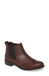 Sperry Fairpoint Chelsea Wingtip Bootie In Brown Leather