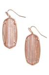 Kendra Scott Faceted Elle Drop Earrings In Rs Gld/dusted Pink Illusion