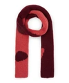 Paloma Wool Coco Ying Yang Intarsia Knit Scarf In Red