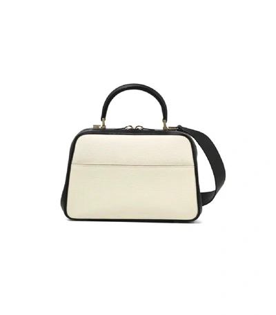 Valextra S Series Medium Bag In White/black