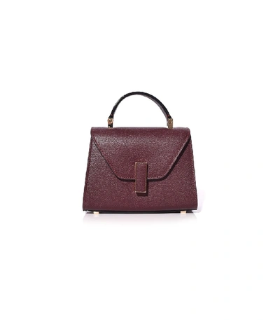 Valextra Iside Micro Bag In Amaranto In Brown